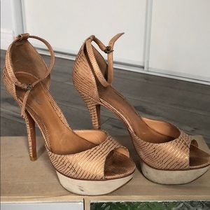 Aldo Metallic Platform Heels